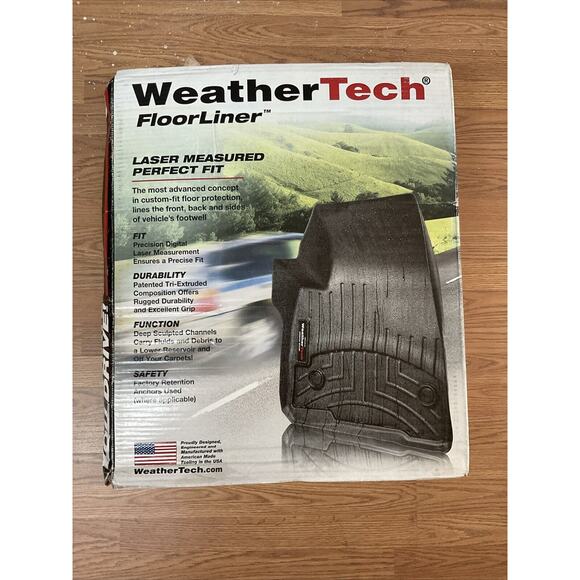WeatherTech FloorLiner for Ford Super Duty Crew Cab - 2017-2018  2nd Row 4410122 - Picture 1 of 5